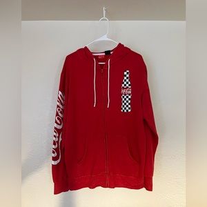 Coca-Cola Checkered Bottle Full Zip Hoodie